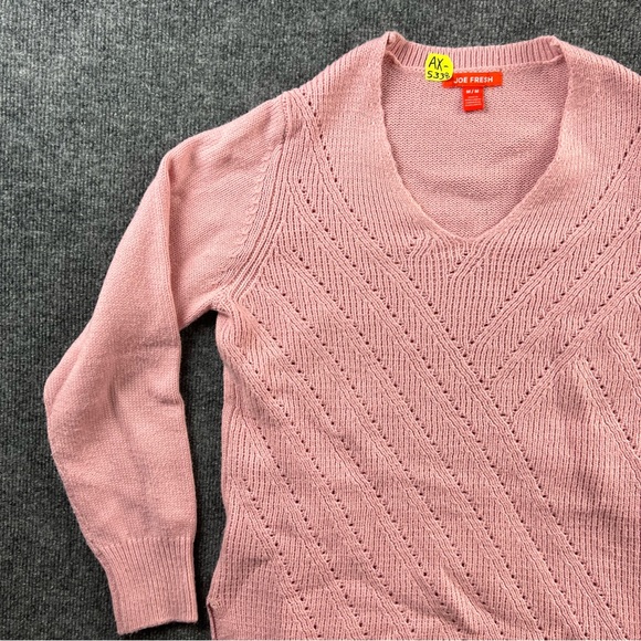 Joe Fresh Sweater Adult Medium Pink Crew Neck Casual Pullover Outdoors Womens - Picture 2 of 11